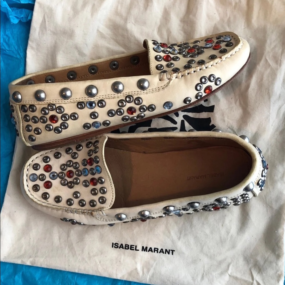 Isabel Marant jeweled slip ons
